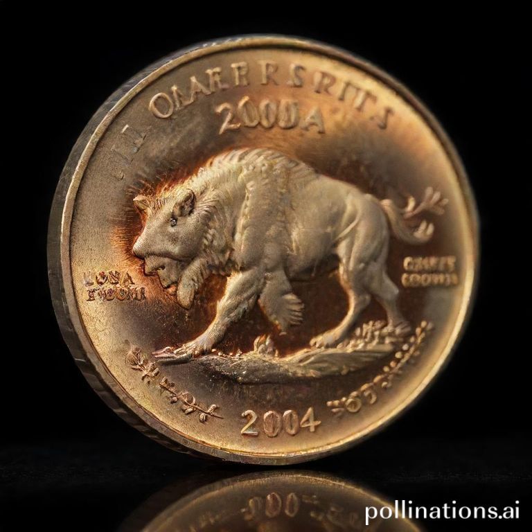 Moeda de 25 centavos 2004 raridade numismática